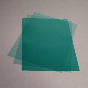 Обложка А4 зеленая прозрачная пластиковая 200 мкм, 100 шт.